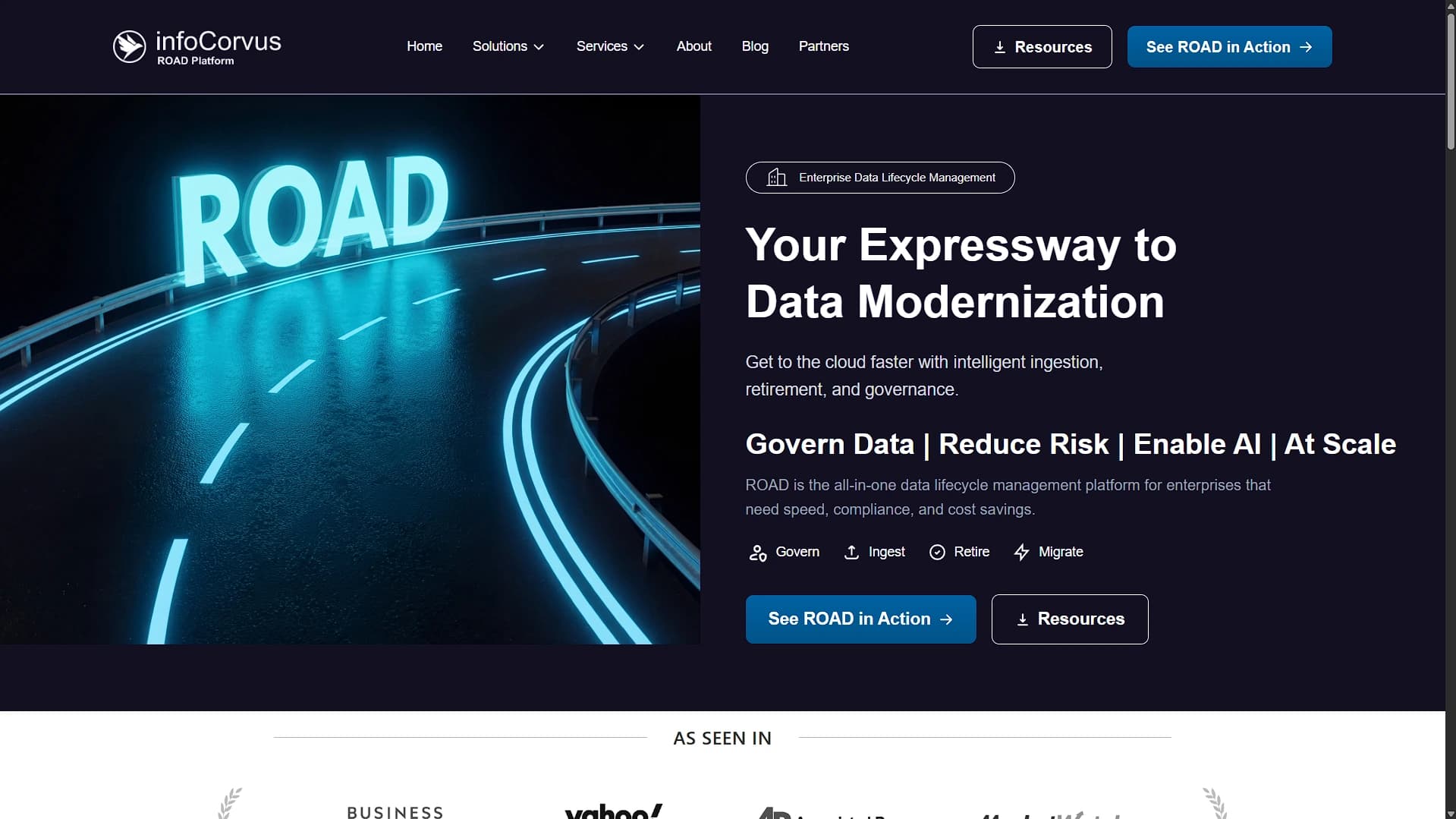 Marketing landing page